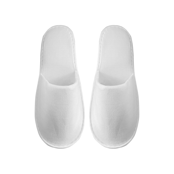 16893_Тапки закрытый мыс махра белая (1)