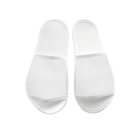 16826_Тапки эконом открытый мыс белые облегченные